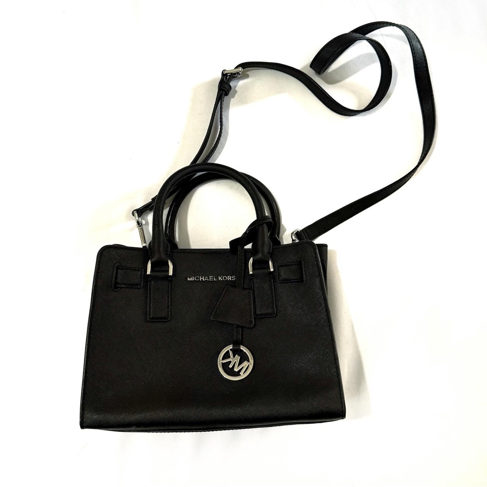 Michael Kors Black Leather Crossbody Bag